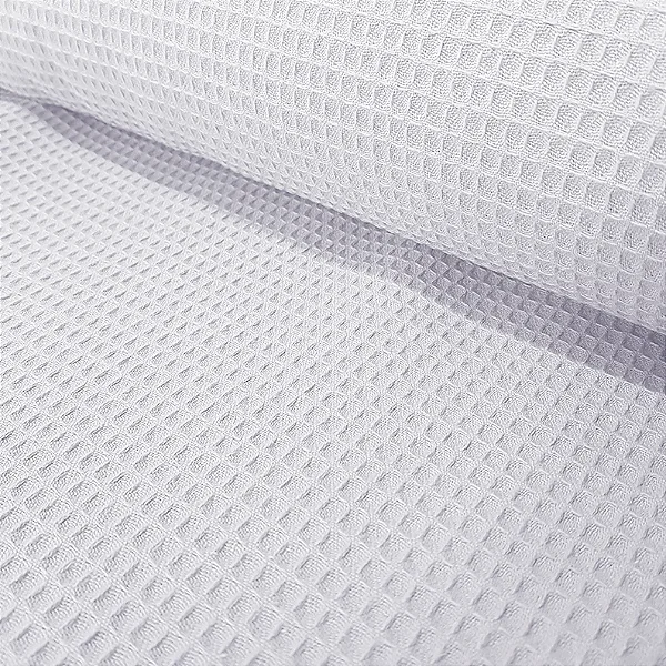 Tecido Favo Algodão - Branco