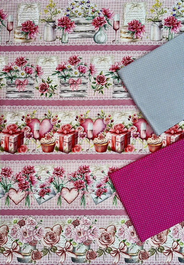 Kit BR326 Barrado Champanhe Rose