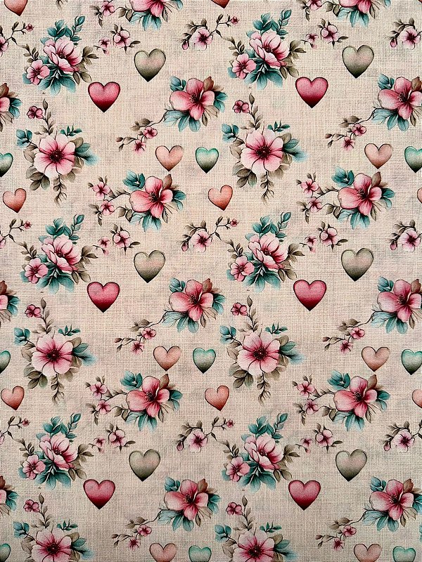 TC159 Tricoline Floral encantado