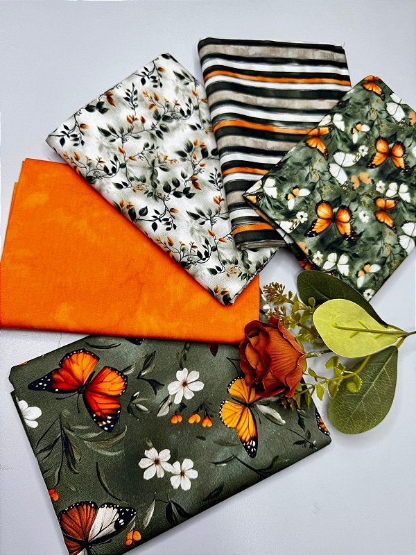 Kit Tricolines Borboletas (5 cortes)