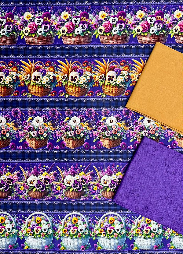 Kit BR333 Barrado Cestas de amor perfeito