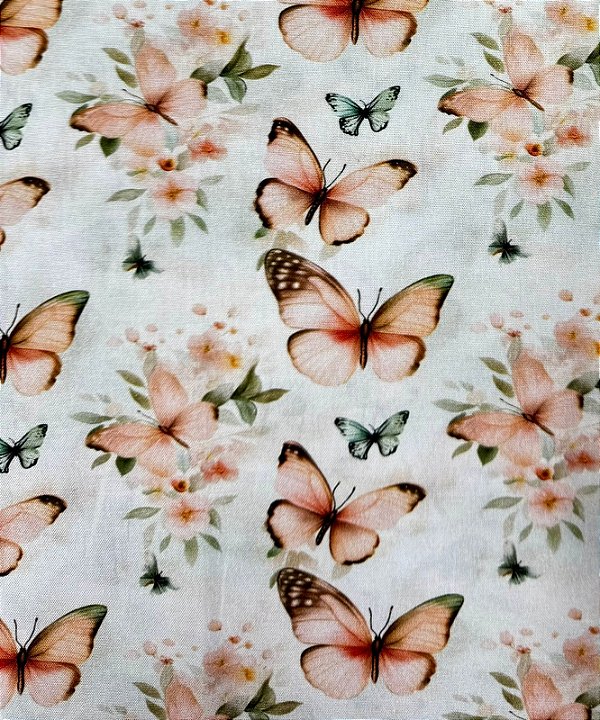 TC175 Tricoline dança das borboletas