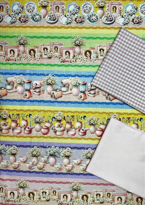 Kit BR345 Barrado Cozinha Retro