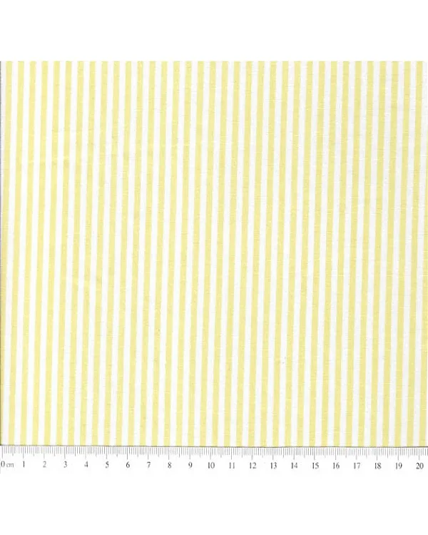 Tricoline Fio Tinto Listrado L227 Amarelo (1022)