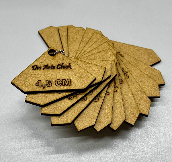 Kit Régua MDF - Canto Mitrado (12 tamanhos)