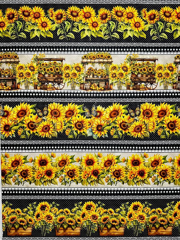 BR363 Barrado Girassol Fundo Poá