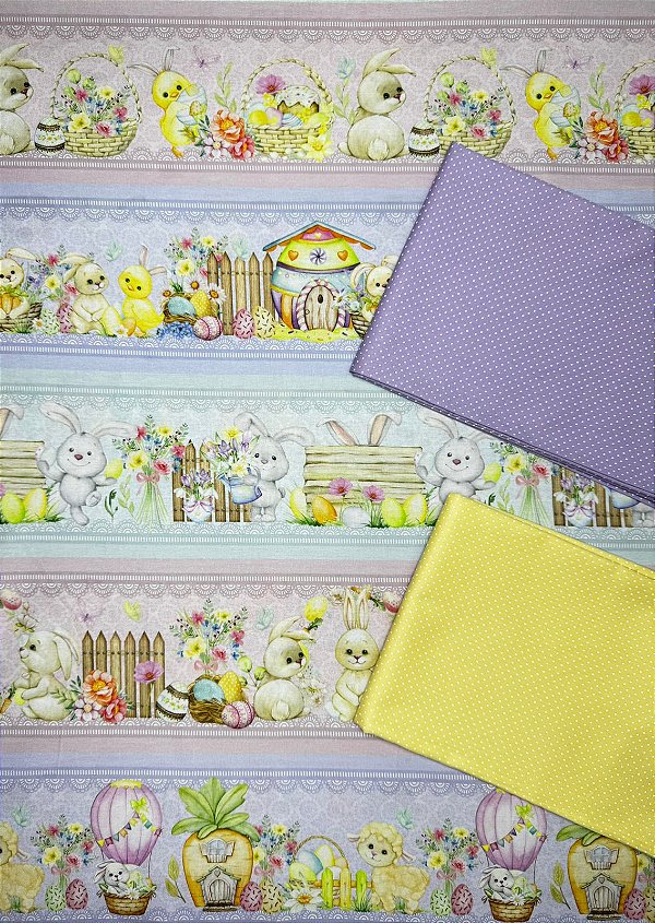 Kit BR090 Barrado Coelhos e Patinhos