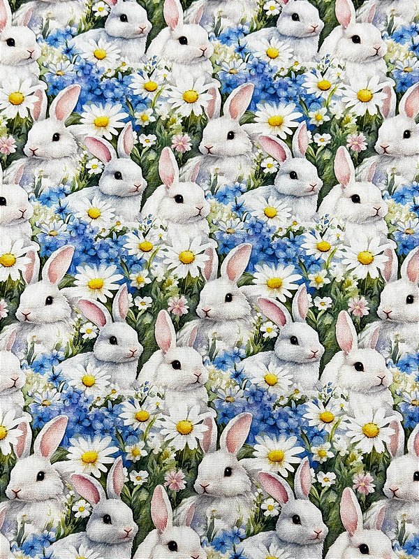 TC190 Tricoline Pascoa Jardim dos Coelhos