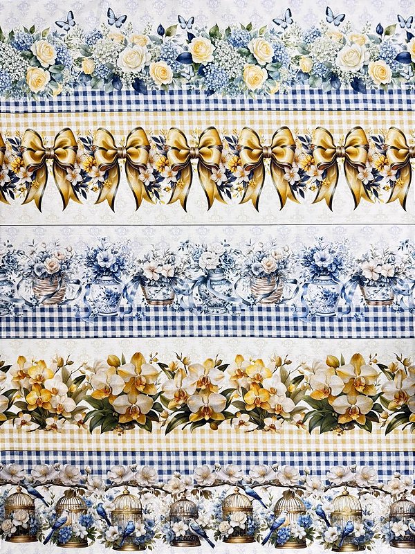 BR368 Barrado Flores e Laços provençais