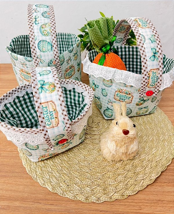 Molde Cestinho Páscoa em MDF