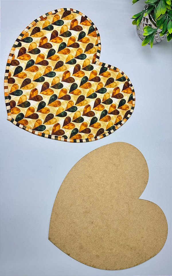 Molde Americano Coração em MDF