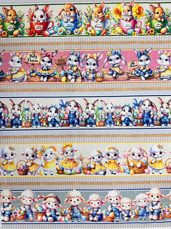 BR371 - Barrado Pascoa Doçuras de Coelhinhos