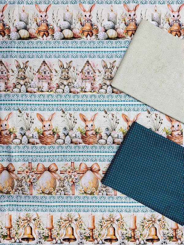 Kit BR374 Barrado Jardim Secreto do Coelhinho