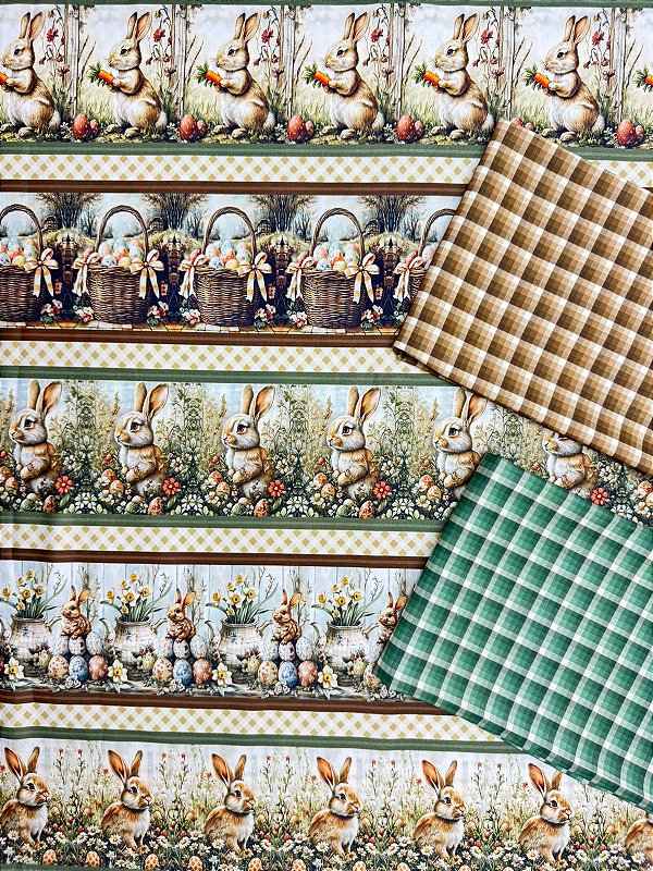 Kit BR380 Barrado Coelhinhos da Primavera