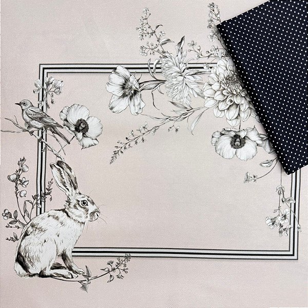 Kit Jogo Americano em Sarja Canto e Encanto