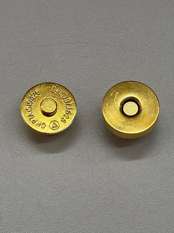 179 - Botão IMA 18 Duplo Ouro 2394 - 6 unidades