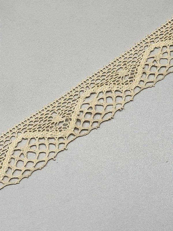 Renda de Algodão Ref: RA020 (Marfim)