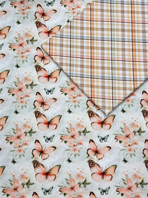 (Kit 2) TC175 Tricoline dança das borboletas