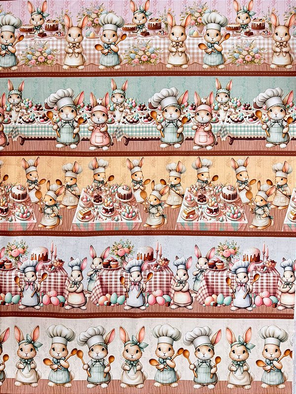 BR391 Barrado Páscoa Coelho Cozinheiro