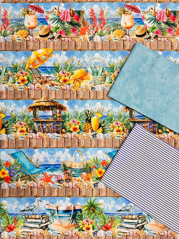 Kit BR398 Barrado Encantos do Mar