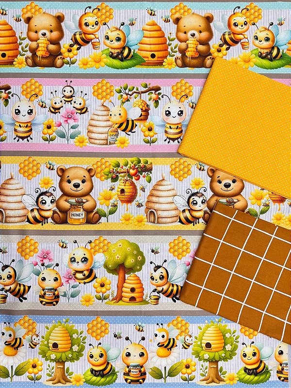 Kit BR406 Barrado Abelhinhas