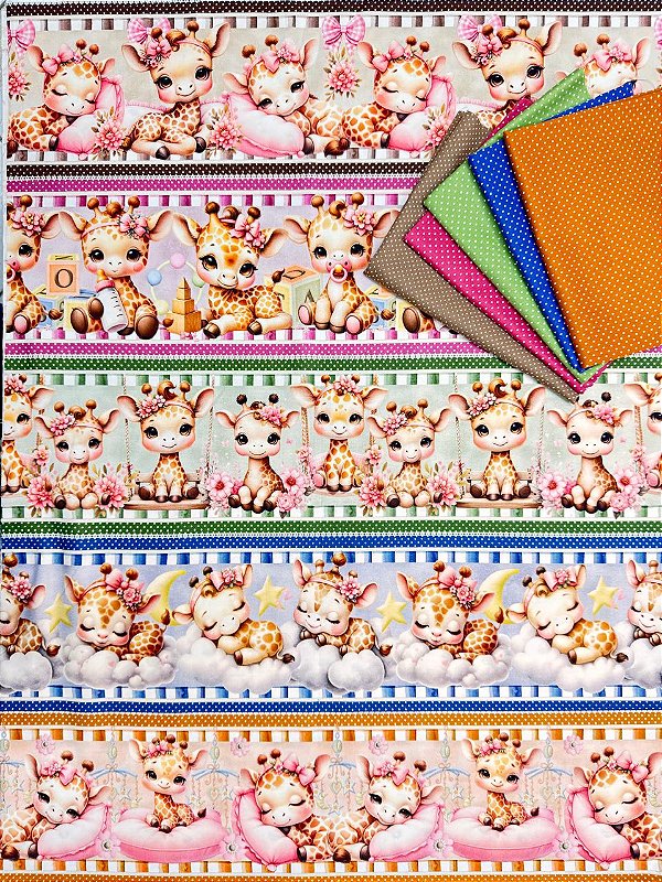 Kit BR408 Barrado Girafinhas