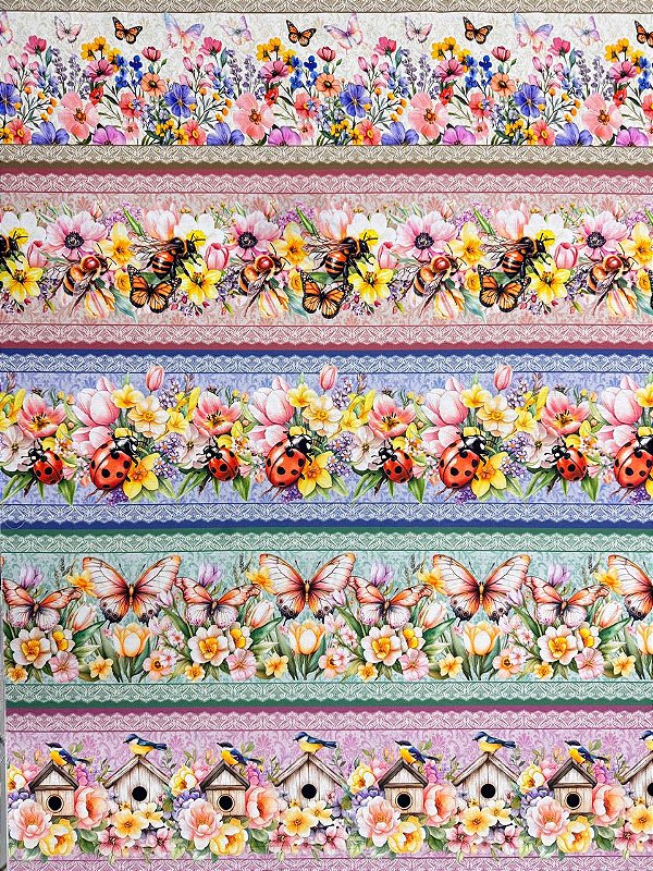 BR411 Barrado Borboletas e Joaninhas