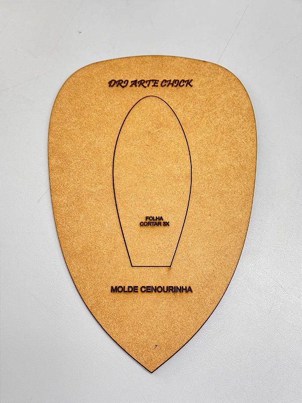 Molde Cenourinha em MDF