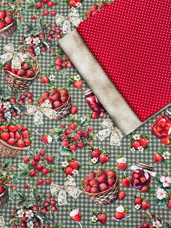 Kit TC205 Tricoline Cesta de Morangos