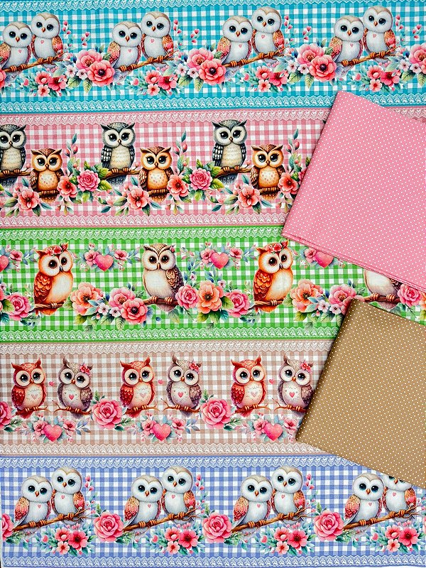 Kit BR419 Barrado Amor das Corujinhas