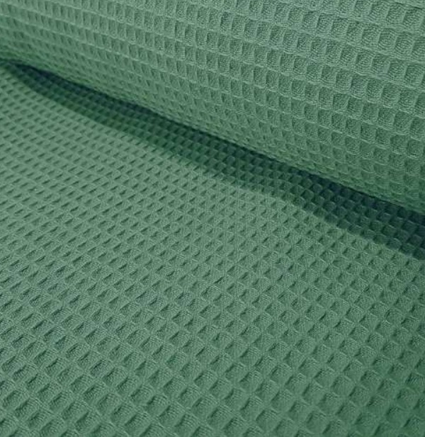 Tecido Favo Algodão - Verde Pinheiro