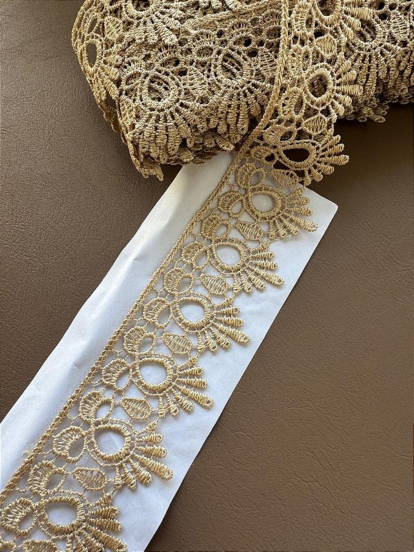 Guipure Ref.: GP068 - 13,7 Metros (Champanhe)