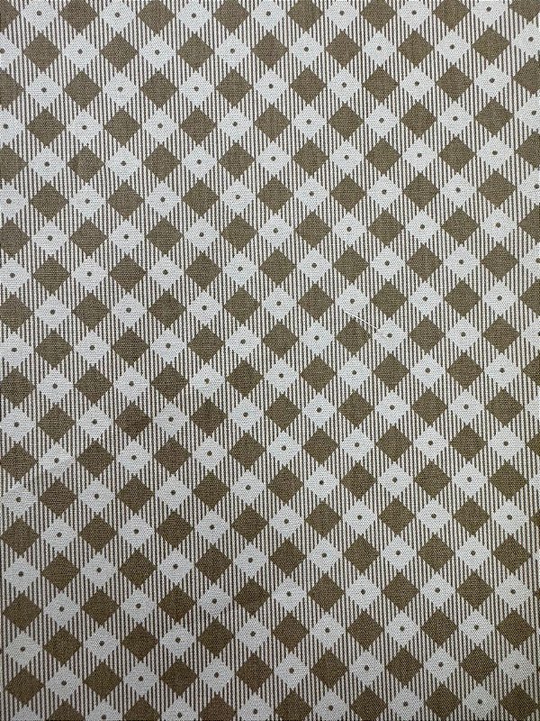 Tricoline Xadrez Diagonal Bege