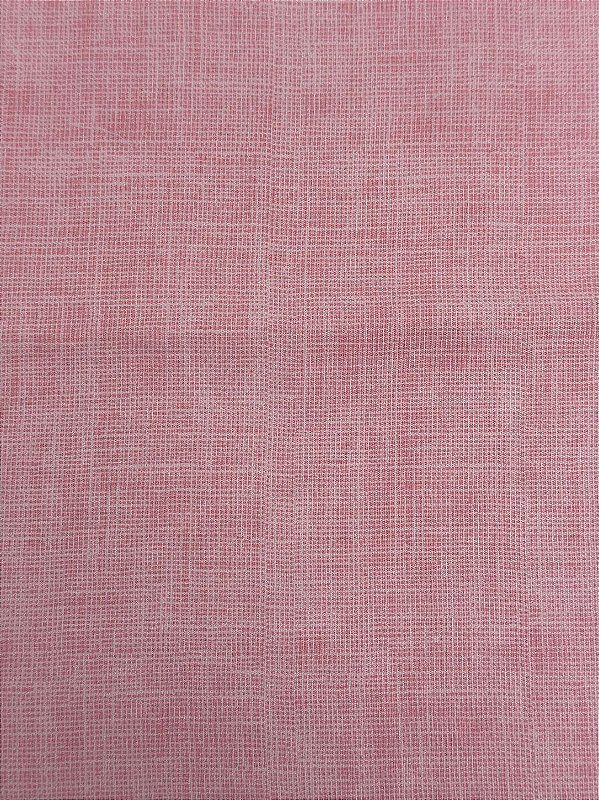 Tricoline Efeito Linho Rosa Claro
