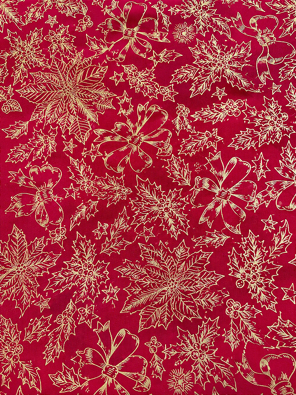 Toalha Natal - Oxford Vermelho