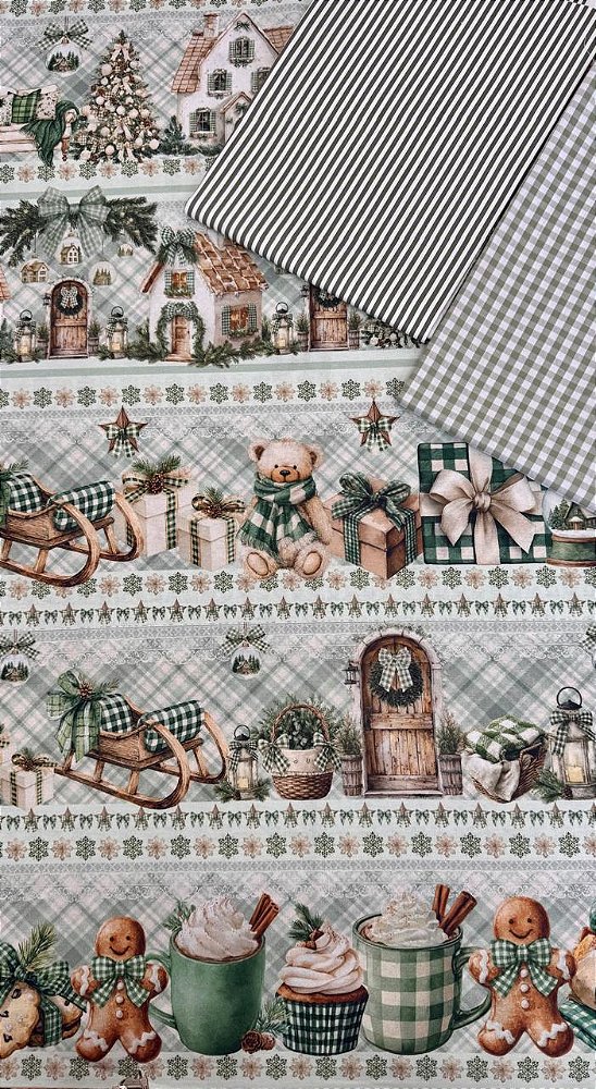 Kit BR443 Barrado Natal Aconchego