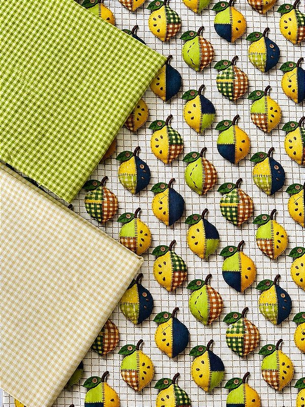 P06 - Kit TC266 Tricoline Coleção Frutas Limão