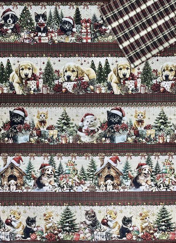 Kit BR484 Barrado Natal Pets