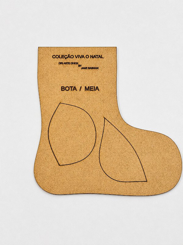 Coleção Viva o Natal - Molde Bota / Meia