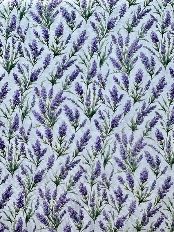 TC318 Tricoline Coleção Lavanda - Lavandas Soltas