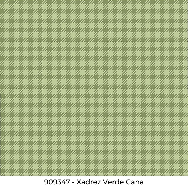 Tricoline Xadrez Verde Cana