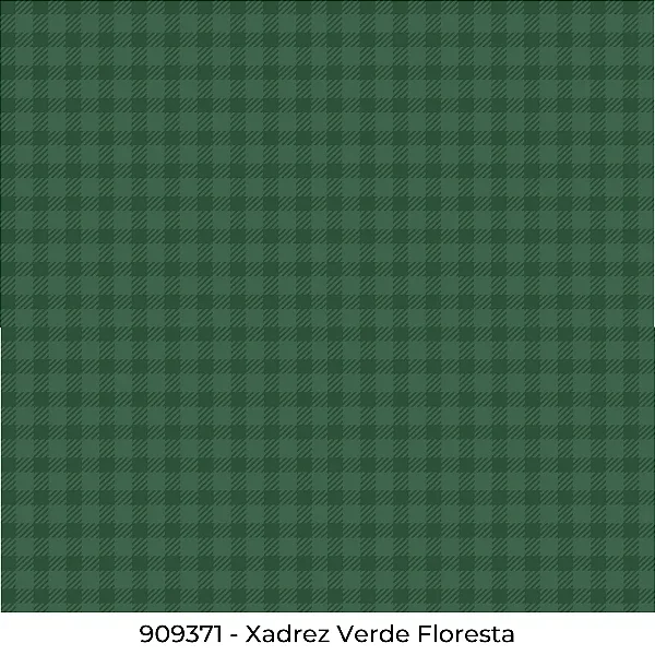 Tricoline Xadrez Verde Floresta