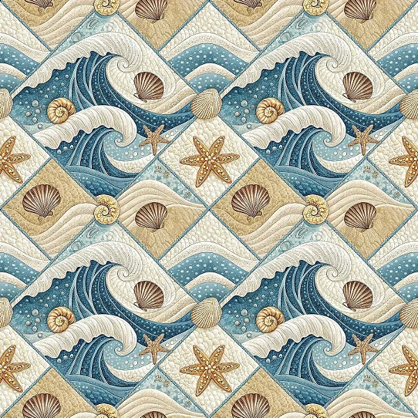 TC331 - Tricoline Coleção Oceano - Ondas do Mar