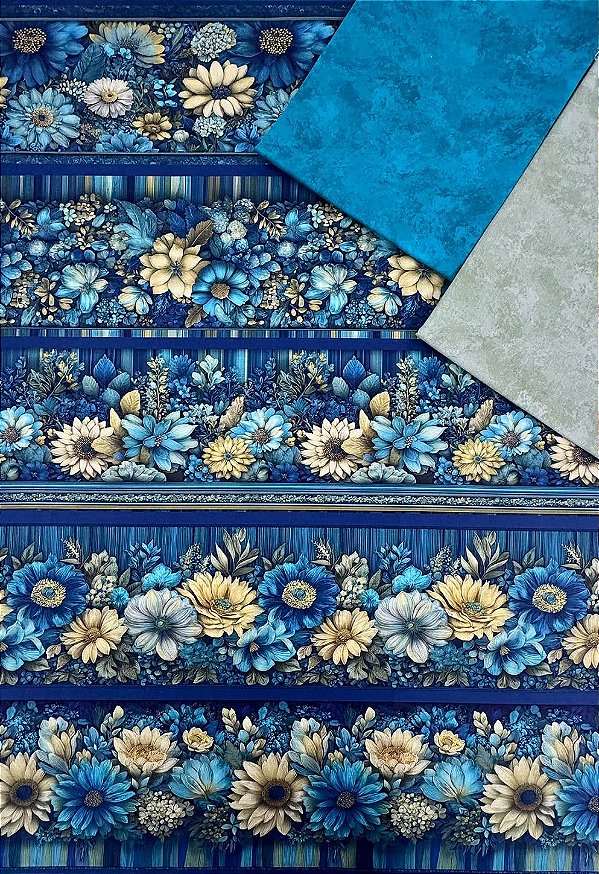 Kit BR506 - Barrado Floral Sunset