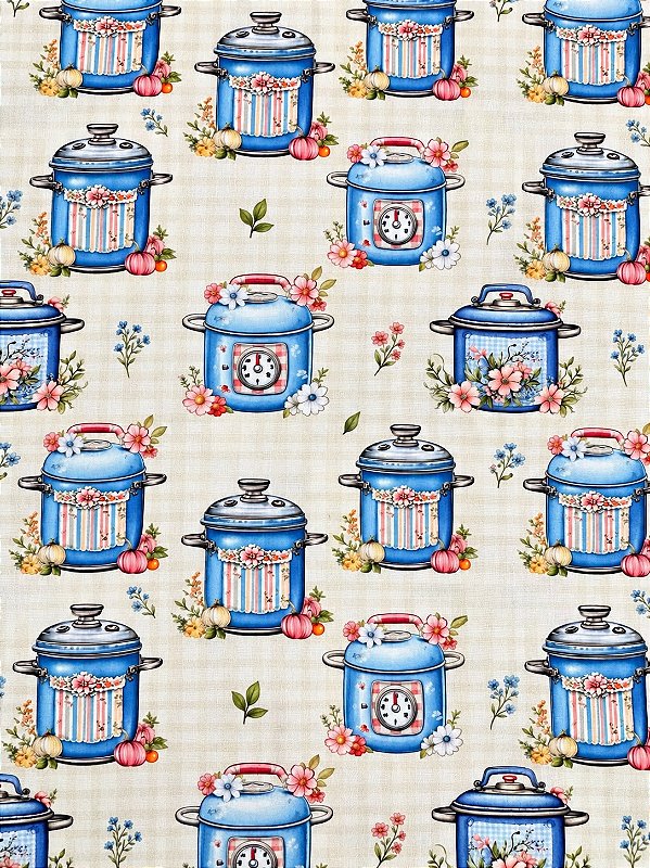 TC354 Tricoline Cozinha Panelas