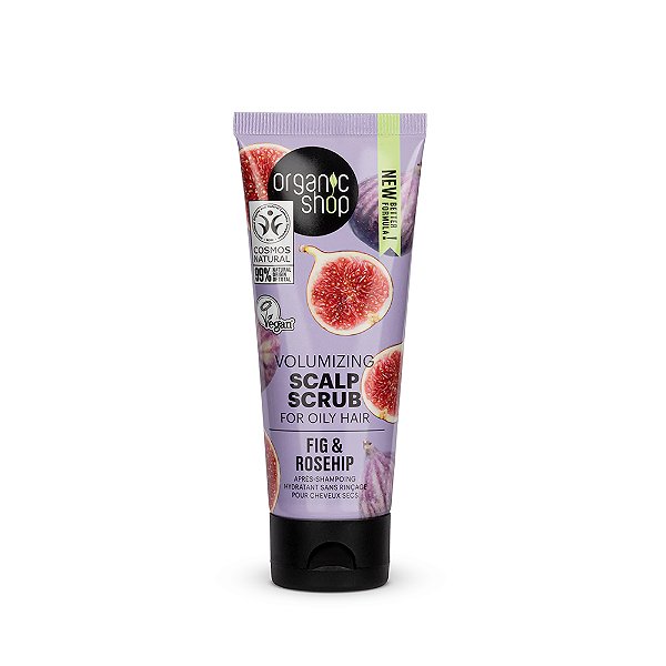 Esfoliante para o Couro Cabeludo - Óleo de Rosa Mosqueta e Figo Organic Shop (75 ml)