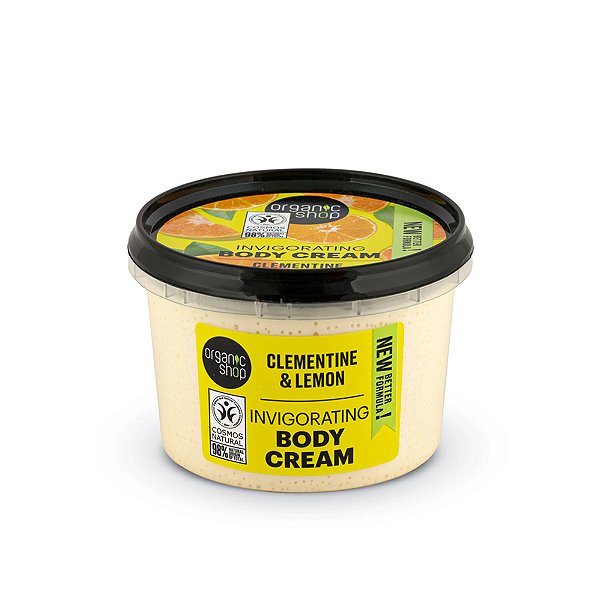 Creme Hidratante Corporal - Tangerina e Limão Siciliano Organic Shop (250 ml)