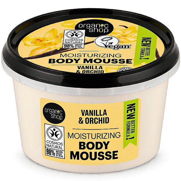 Creme Hidratante Corporal - Baunilha e Orquídea Organic Shop (250 ml)