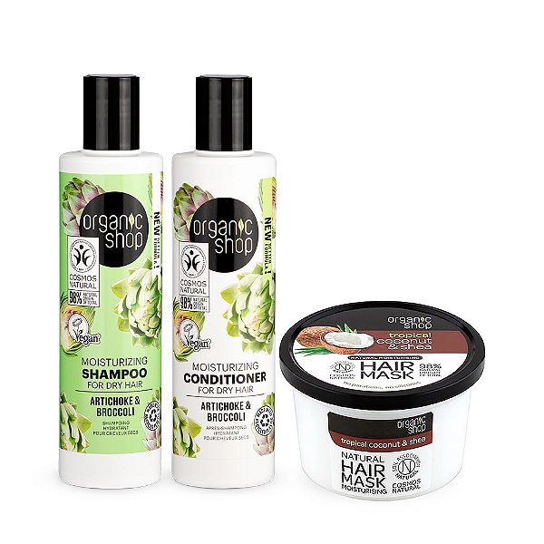 Kit Essencial Cabelo Cacheado Organic Shop