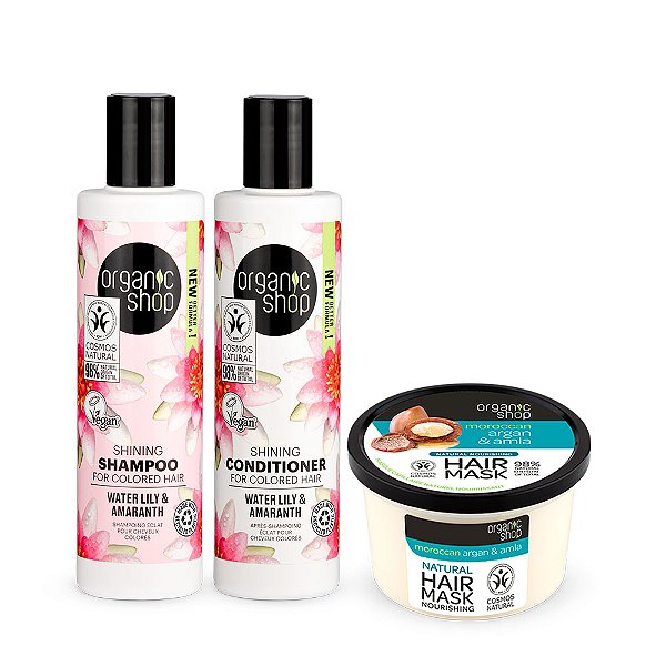 Kit Essencial Mega Brilho Organic Shop